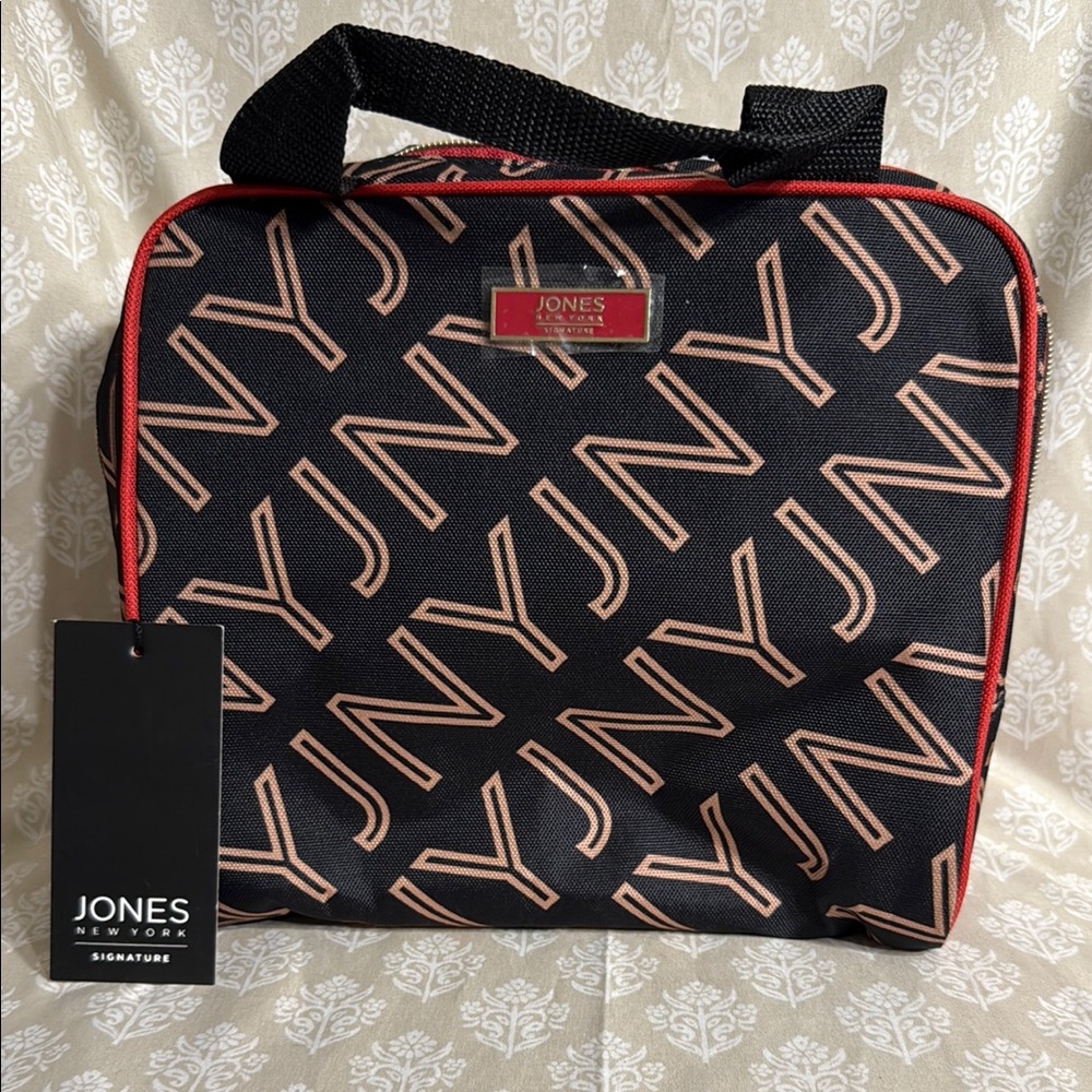 Jones New York Black and Tan Laptop Bag